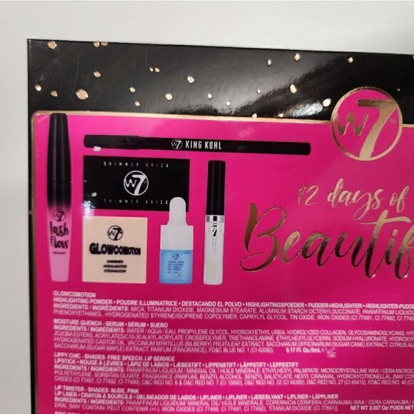 W7 New 12 Days of Beautiful Gift Set 12 Individually Boxed Makeup - Picture 5 of 5